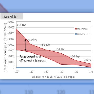 Modeling of a severe 2024/25 winter with and without the Everett LNG terminal