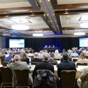 Western regulators and stakeholders filled a conference room at the Hyatt Regency Lake Tahoe Resort in Incline Village, Nev., for the spring CREPC-WIRAB meeting.