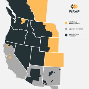 The WRAP footprint extends from British Columbia to the Desert Southwest.