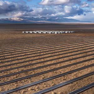 Simulation image of the Hot Pot and Iron Point solar projects that have been put on hold by NV Energy.