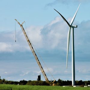 Turbine assembly at the 288-MW Maverick Energy Center in Oklahoma