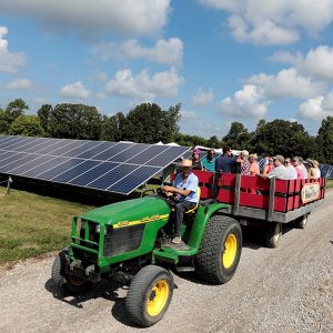 Public tour of a DTE solar park in August