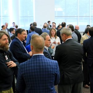 Attendees at IPPNY's Fall Conference mingle during a coffee break.