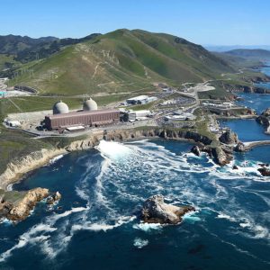 Diablo Canyon Power Plant sits on the coast of Central California. 