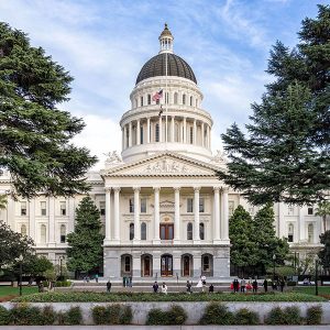 The California State Capitol in Sacramento.