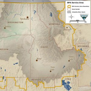 The Bonneville Power Administration's footprint in the Northwest