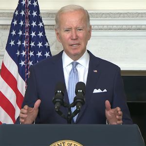 Speaking at the White House on Thursday, President Joe Biden urged Congress to pass the Inflation Reduction Act, with close to $370 in funding for a range of clean energy initiatives.