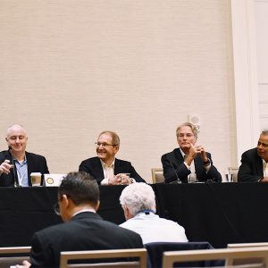 From left: Robert Hayden, Massachusetts Department of Public Utilities; Yuri Freedman, Southern California Gas; Jeff Reed, University of California, Irvine; and Upendra Chivukula, New Jersey BPU