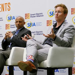 Jim Purekal, SunPower, left and Will Giese, SEIA