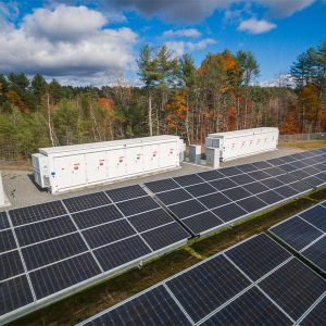 A Nexamp solar-plus-storage project in Massachusetts