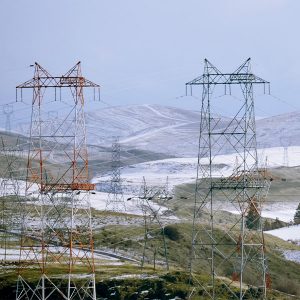 BPA transmission lines near The Dalles Dam.