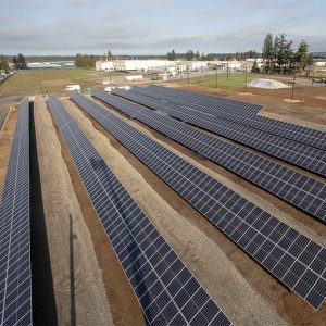 Community solar project in Washington's Snohomish County.