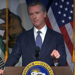 Gov. Gavin Newsom presented his budget plan in a press conference Monday.