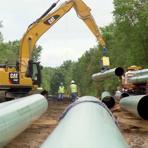 Construction of Consumer Energy's Saginaw Trail pipeline project in Michigan