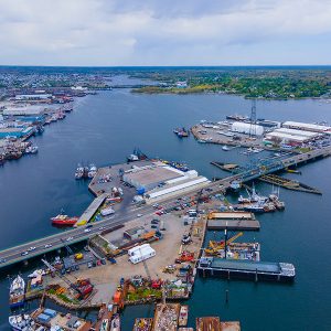 Vineyard Wind released plans on Friday to build a maintenance facility for wind turbines in New Bedford, Mass., seen here.