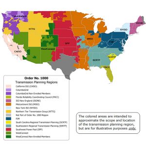 Order 1000 transmission planning regions