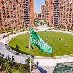 LeFrak City in Queens was a prime location for testing electrification and thermal energy networks.