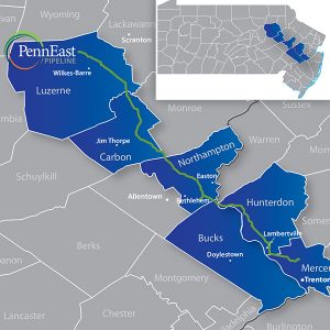 The proposed PennEast pipeline would have delivered shale gas from Pennsylvania into New Jersey.