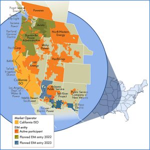 A newly updated WEIM map includes WAPA's Desert Southwest Region.