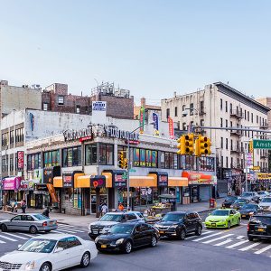 Much of New York City, including Harlem seen here, qualifies under the interim criteria for disadvantaged communities adopted in a recent Public Service Commission order related to the Clean Energy Fund.