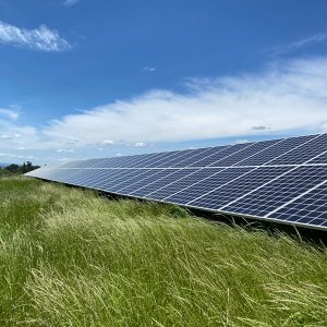 Community solar project in Oregon.