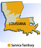 Entergy Louisiana, Gulf States service territories
