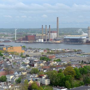 Mystic Generating Station, on the Mystic River in Everett, Mass.