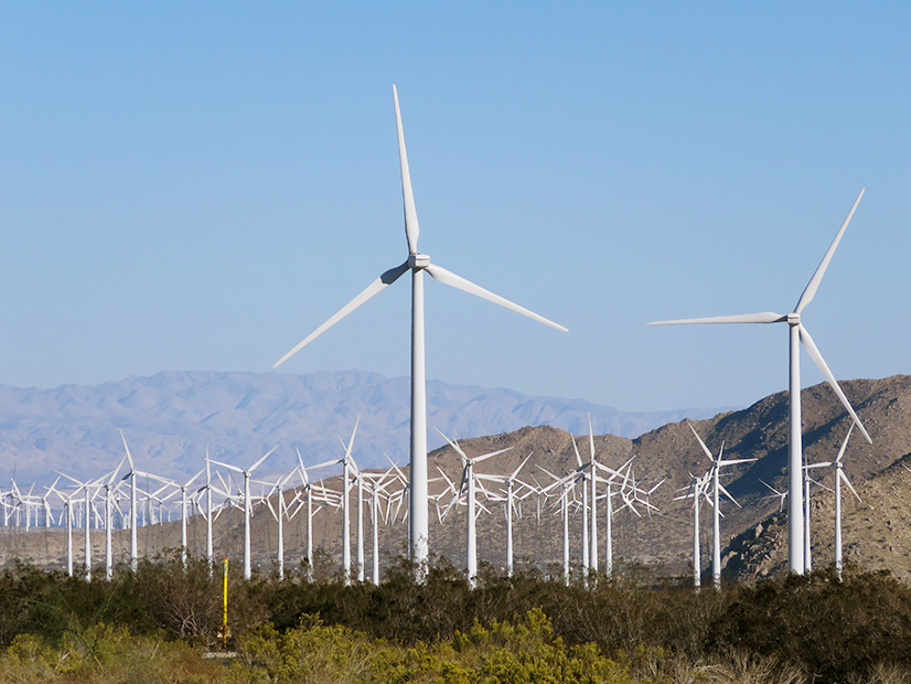 Wind farm near Palm Springs, Calif.