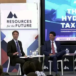 RFF's Kevin Rennert, ACP's Jason Grumet, RMI's Nathan Iyer, U.S. Chamber of Commerce's Marty Durbin, and Electric Hydrogen's Paul Wilkins at Monday's event.