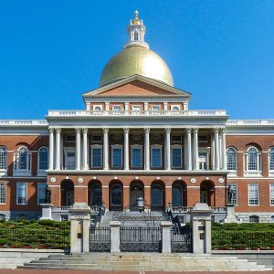 The Massachusetts State House in Boston