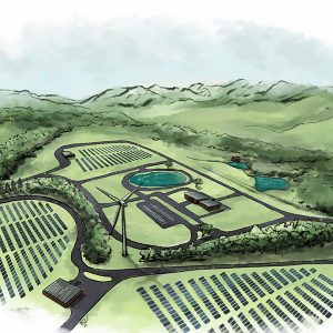 An illustration from Energy DELTA Lab of its plans to redevelop old coal mines in Southwest Virginia.