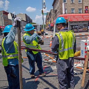 Con Edison crews work on underground infrastructure in New York City.