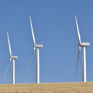 Wind turbines on Oregon's Columbia Plateau