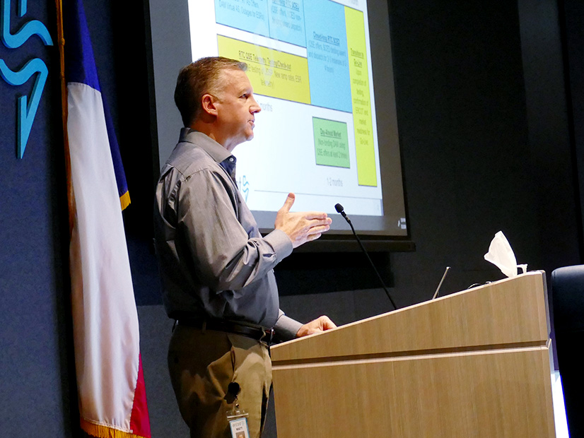 ERCOT's Matt Mereness briefs TAC on the real-time co-optimization plus battery project. 
