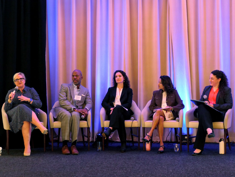 From left: Georgia PSC Commissioner Tricia Pridemore; NPCC CEO Charles Dickerson; Emily Green, Conservation Law Foundation; Rita King, Avangrid; and Massachusetts DPU Commissioner Staci Rubin.