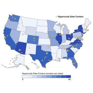 Hyperscale data centers across the U.S. as of 2022