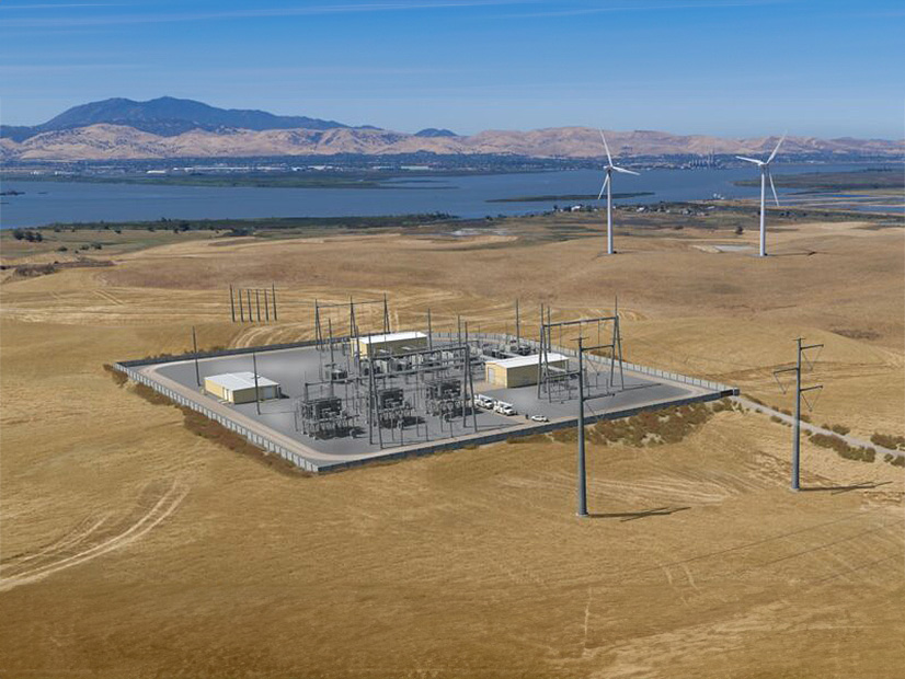 A rendering of Pacific Gas and Electric and LS Power's Collinsville Project. 