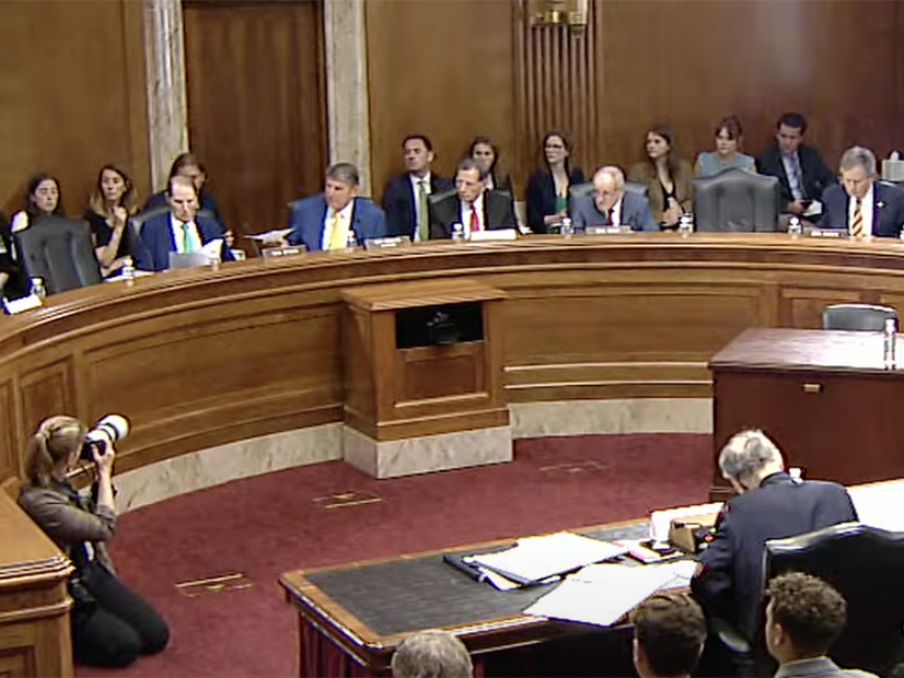 The Senate Energy and Natural Resources Committee during the business meeting where it advanced the Energy Permitting Reform Act of 2024