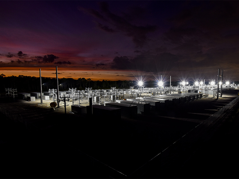 FPL’s Manatee Energy Storage Center is shown in Parrish, Fla.