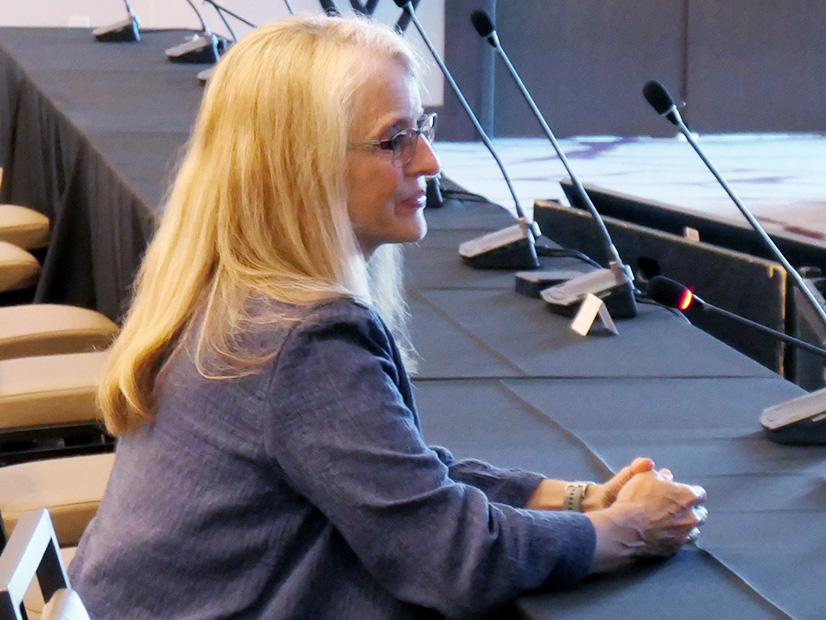 MISO CFO Melissa Brown answers questions during the Advisory Committee's meeting June 26 in Eagan, Minn.