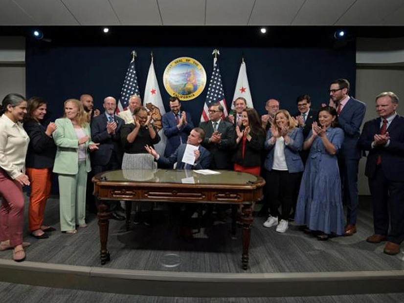 California Senate President Pro Tem Mike McGuire, serving as acting governor, signs SB 867, which sends a $10 billion climate resilience bond measure to voters.