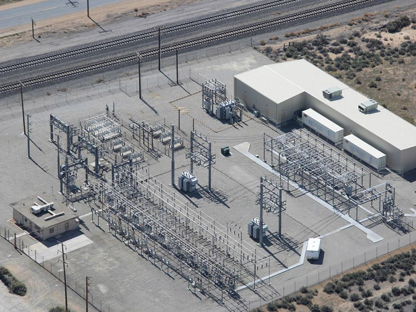 View of the Tehachapi Energy Storage Project in Tehachapi, Calif.