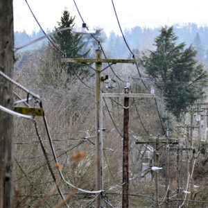 PGE distribution lines in Portland, Ore. 