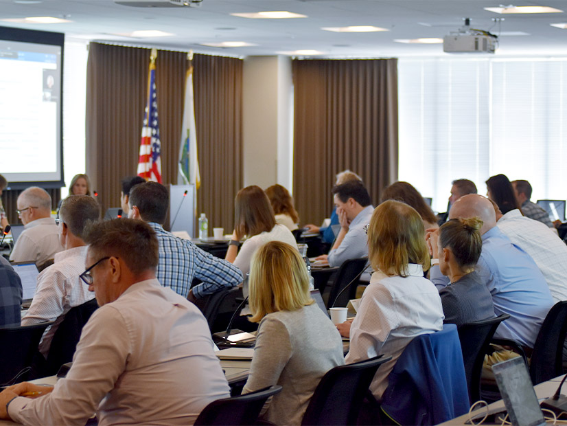 SPP presented to a packed meeting room at BPA's headquarters in June 2023 as the RTO worked with stakeholders to develop the Markets+ tariff. Participants have said they appreciated SPP's stakeholder-driven approach to designing the market.