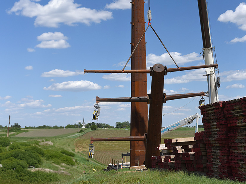 Construction of the Cardinal-Hickory Creek transmission line