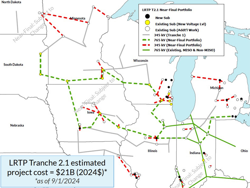 LRTP benefit ranges by cost allocation zone in MISO Midwest