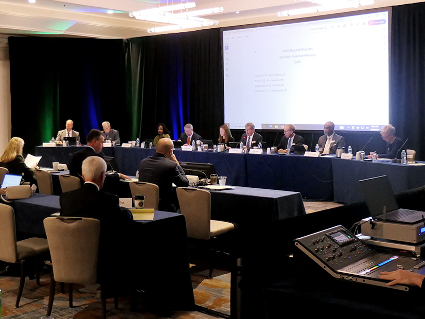 MISO's Board of Directors gathers Sept. 19 at The Westin Indianapolis.