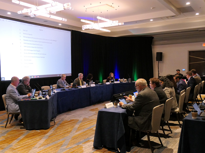 The Markets Committee of the MISO Board of Directors in session Sept. 17