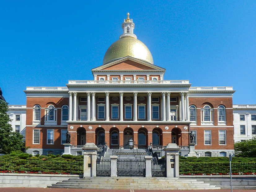 The Massachusetts State House in Boston