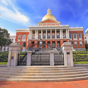 The Massachusetts State House in Boston